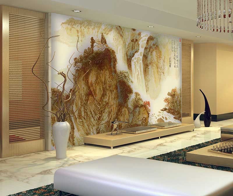 瓷磚背景墻打印機(jī)打印效果